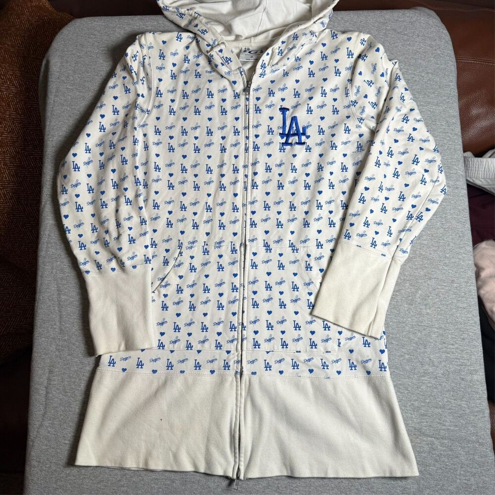 G-III / G-III 4Her women's Los Angeles Dodgers full-zip Long hooded jacket XL